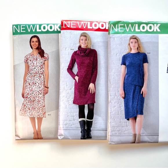 Lot of 3 Sewing Patterns NEW LOOK : R10097 R10274 R10286 Just for Knits Easy - Picture 9 of 10